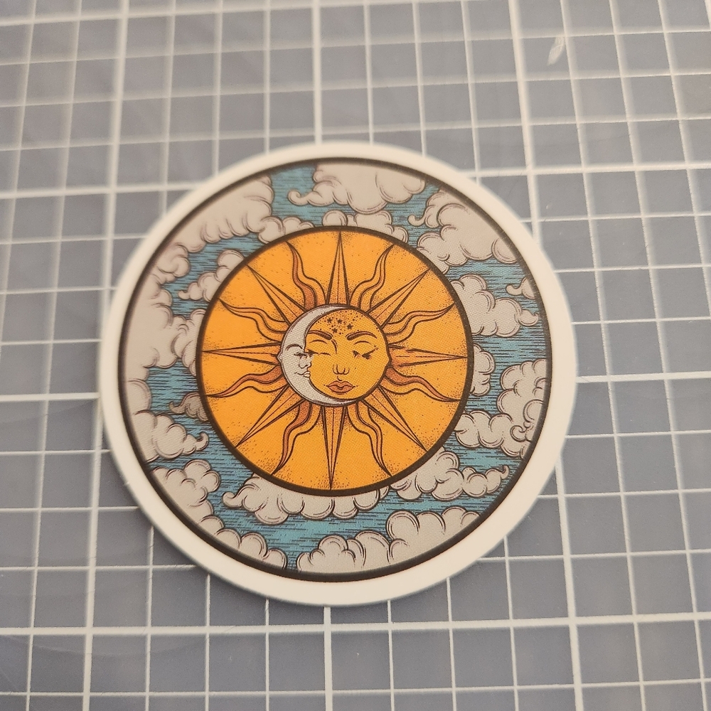 10/$10 Sticker Celestial Moon